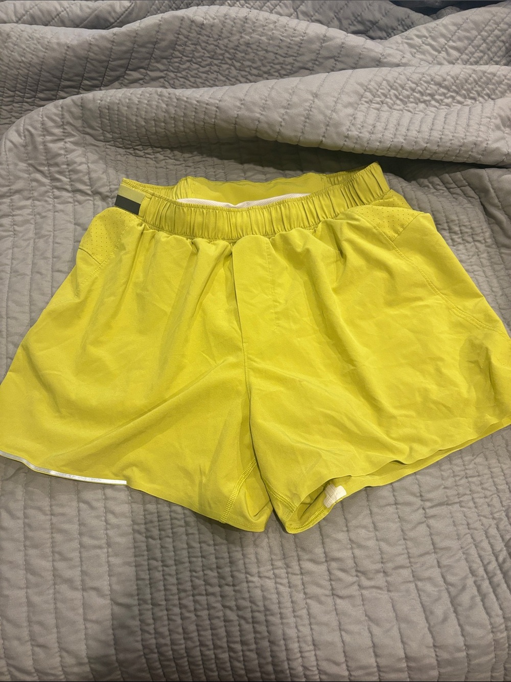 Lulu 4” Bright Yellow Men’s Performance Shorts